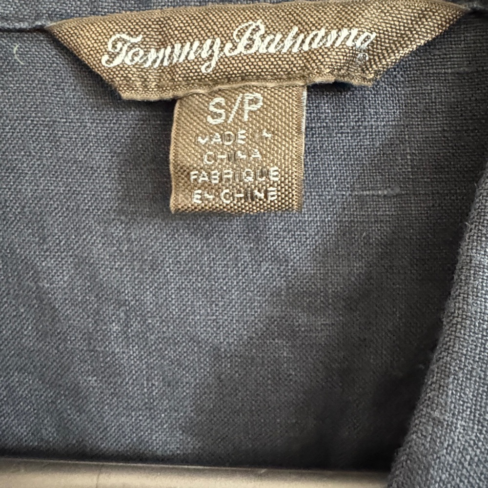 Tommy Bahama Button Down Linen Jacket.  Size Small. Navy. - Picture 2 of 7